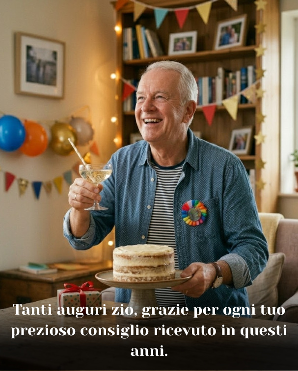 Tanti auguri zio, grazie per ogni tuo prezioso consiglio ricevuto in questi anni