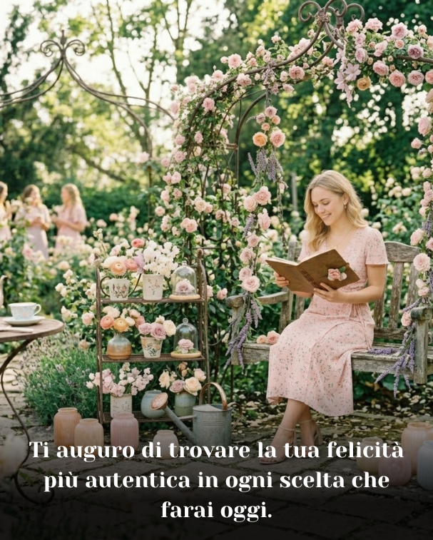 Ti auguro di trovare la tua felicità più autentica in ogni scelta che farai oggi