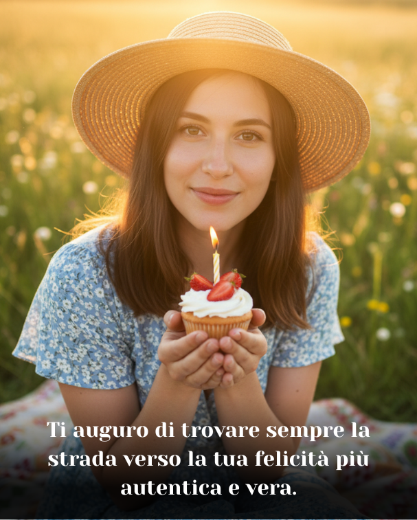 Ti auguro di trovare sempre la strada verso la tua felicità più autentica e vera