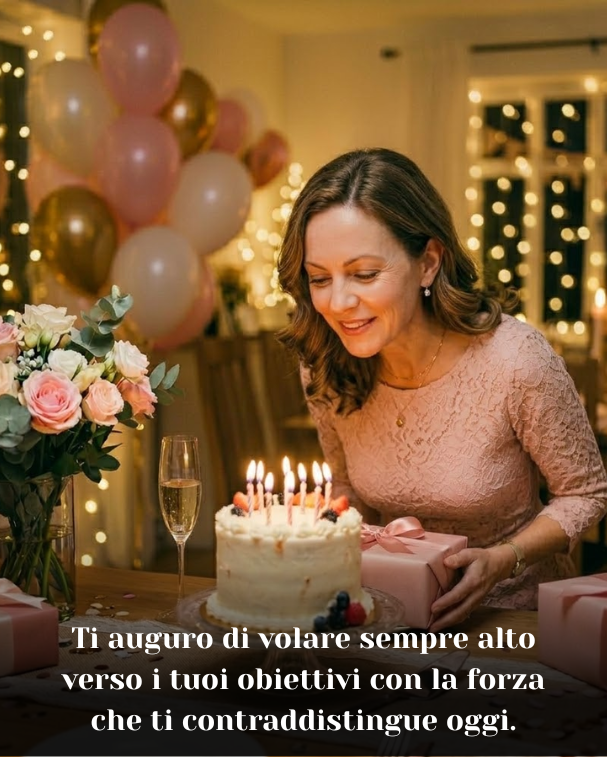 Ti auguro di volare sempre alto verso i tuoi obiettivi con la forza che ti contraddistingue oggi