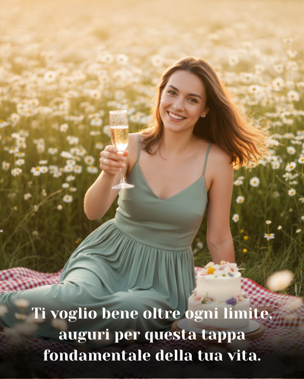 Ti voglio bene oltre ogni limite, auguri per questa tappa fondamentale della tua vita