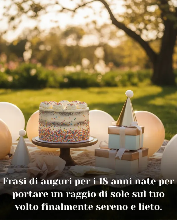 Frasi di auguri per i 18 anni nate per portare un raggio di sole sul tuo volto finalmente sereno e lieto